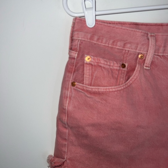 Levi's Pink 501 Original Denim Shorts size 30 - Picture 3 of 12